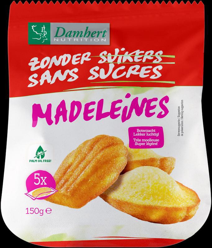 Madeleines zonder suiker