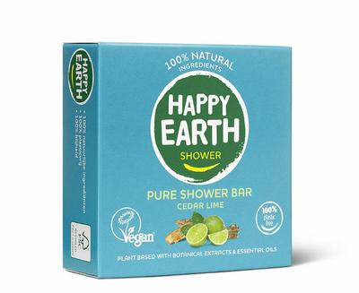 Happy Earth Shower bar cedar lime