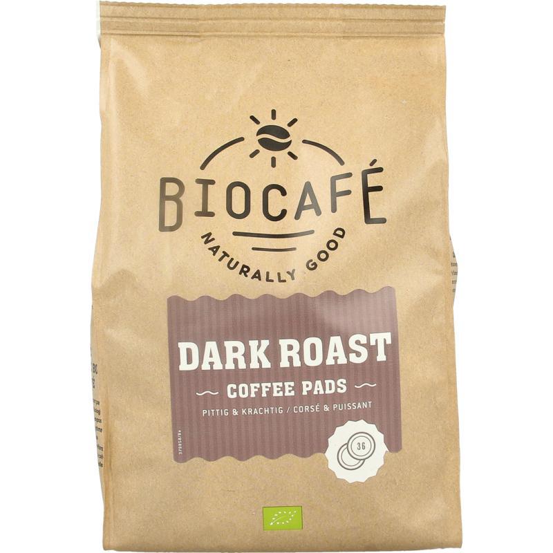 Coffee pads dark roast bio