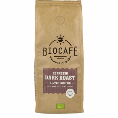 Biocafe Filterkoffie espresso dark roast bio