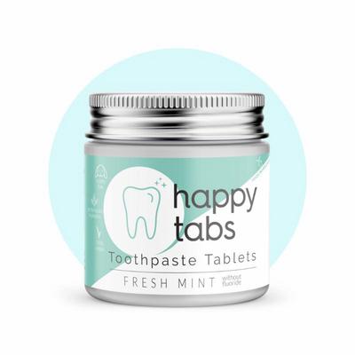 HAPPY TABS Tandpasta tabletten fresh mint zonder fluor