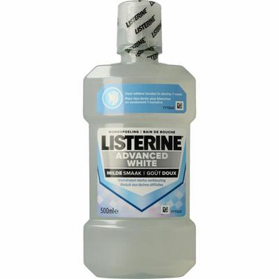 Listerine Mondwater advanced white mild