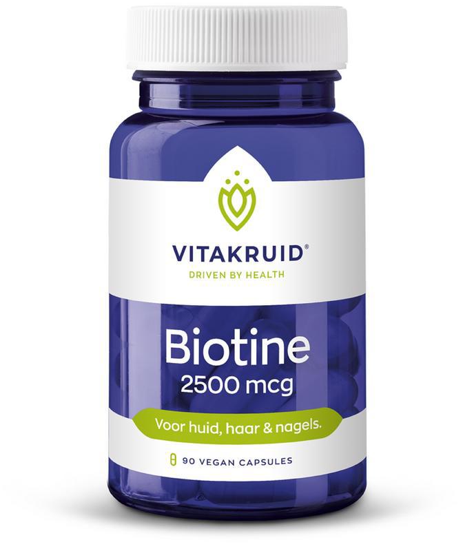 Vitakruid Biotine 2500 mcg voor Huid, Haar & Nagels