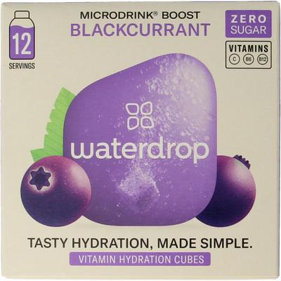 Waterdrop Microdrink boost blackcurrant bruistabletten