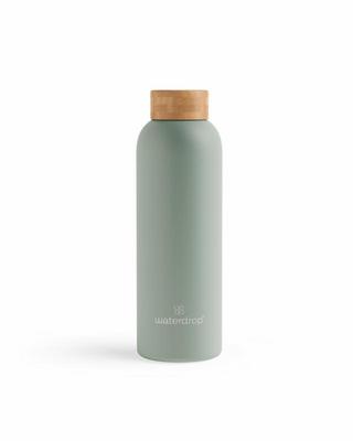 Waterdrop Roestvrijstalen drinkfles pastel olive matt 600ml