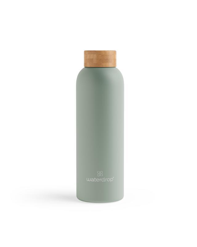 Roestvrijstalen drinkfles pastel olive matt 600ml