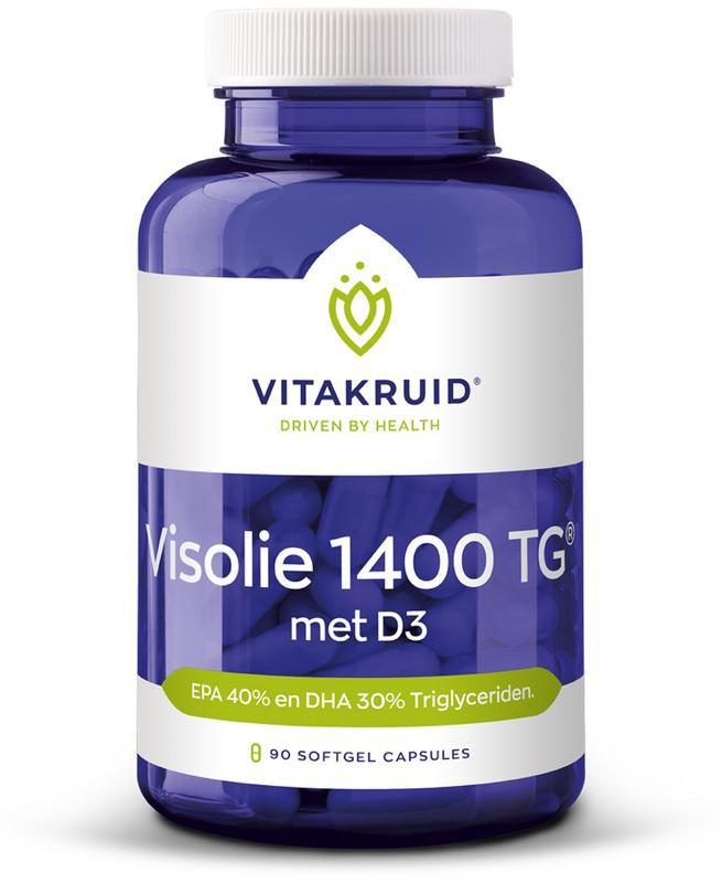 Vitakruid Visolie 1400 + D3 triglyceriden EPA 40% DHA 30%