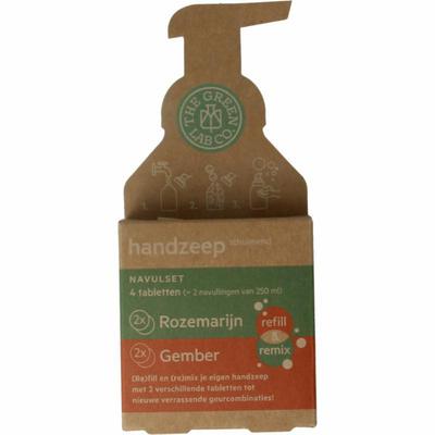 The Green Lab Co Handzeep navulset rozemarijn & gember