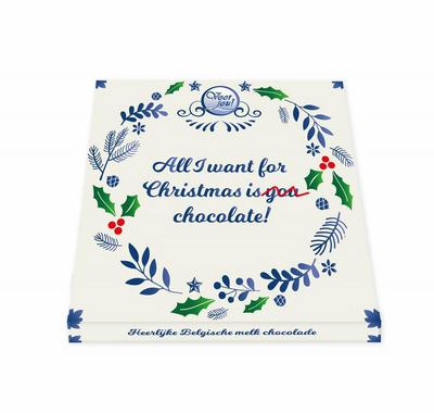 Voor Jou Wensreep Delftsblauw Kerst all I want