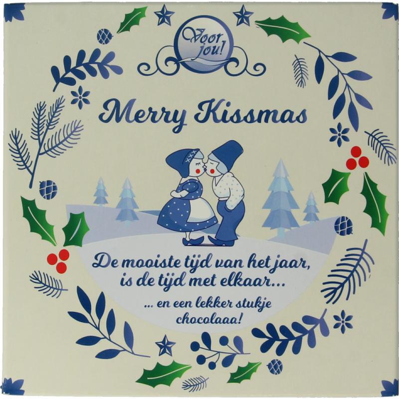Wensreep Delftsblauw Kerst merry kissmas