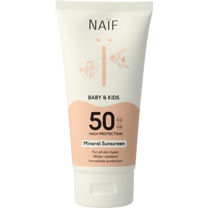 Zon baby & kids creme SPF50