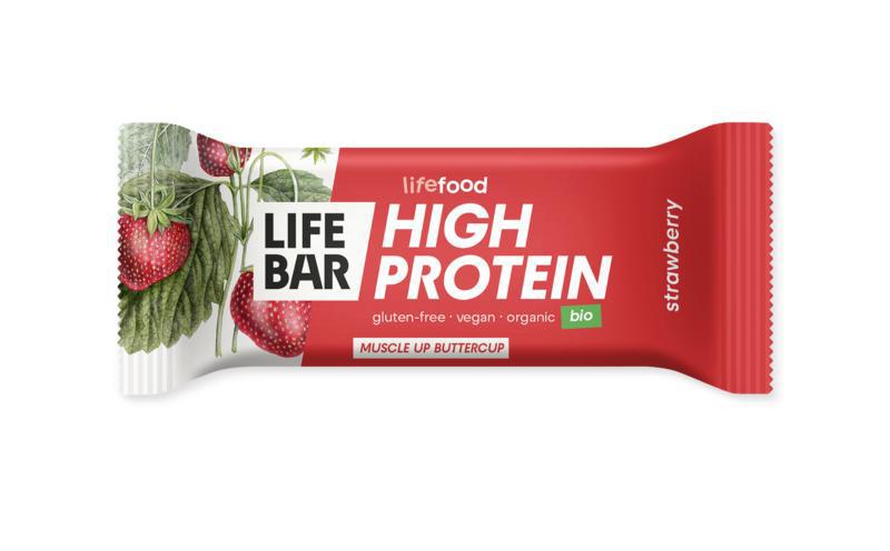 Lifebar proteine aardbei bio
