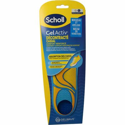 Scholl Casual gel active inlegzolen maat L 40-46.5