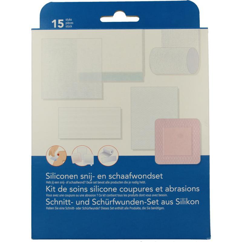 Siliconen snij- en schaafwondset
