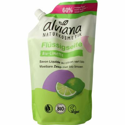 Alviana Zeep vloeibaar limette navulling