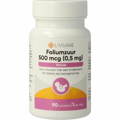 LIVSANE foliumzuur 0.5mg ua 90tb