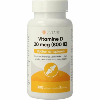 LIVSANE vitamine d 20mcg ua 300ca