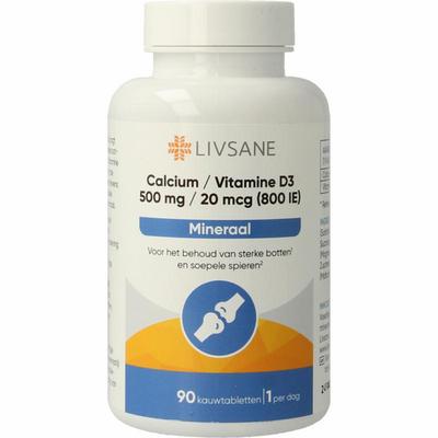LIVSANE calcium 500mg / d3 sinaas ua 90kt