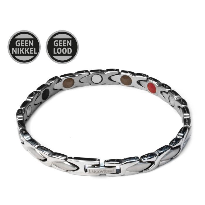 Armband magneet zilver