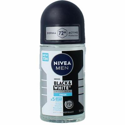Nivea Men deoroller black & white fresh