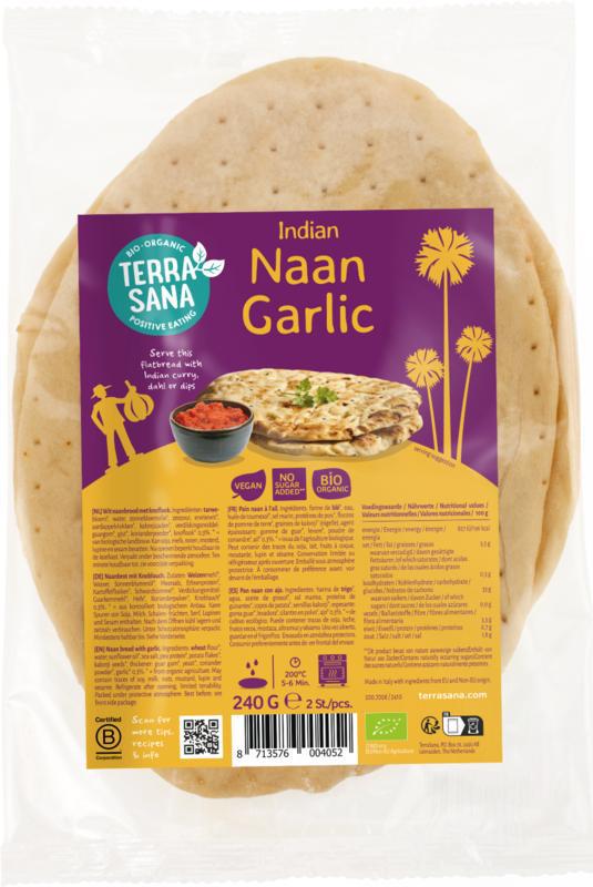 Naan knoflook bio
