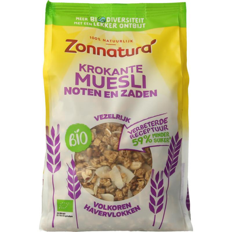 Krokante muesli noten en zaden bio