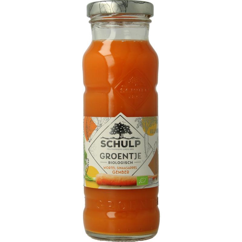 Groentje wortel, sinaasappel & gembersap bio