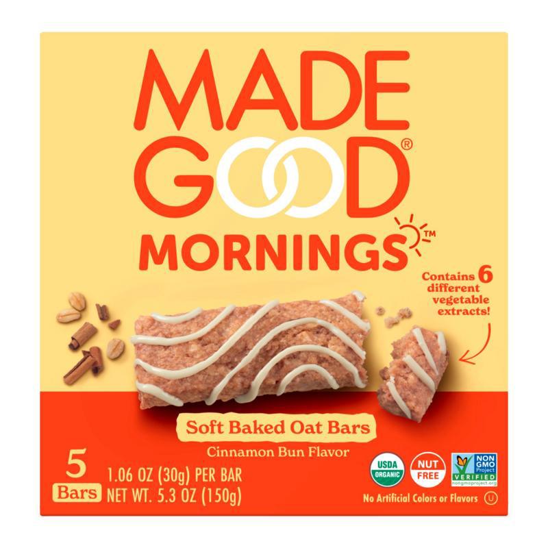 Morning bar cinnamon bun bio