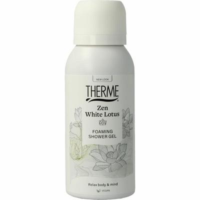 Therme Zen white lotus foam shower