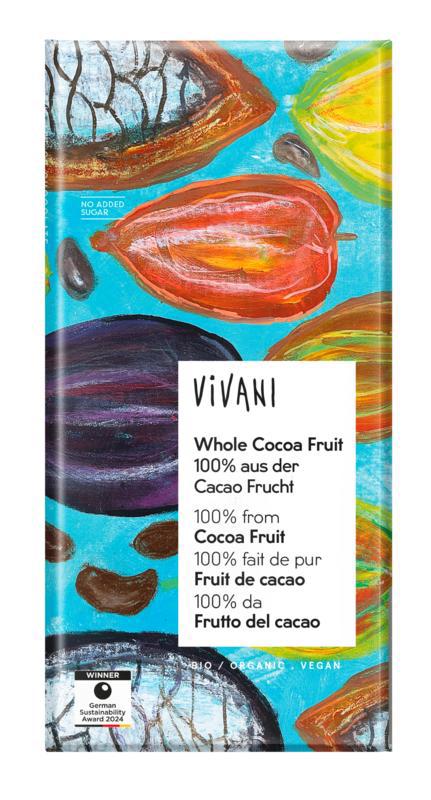 Chocolade puur whole cacao fruit bio