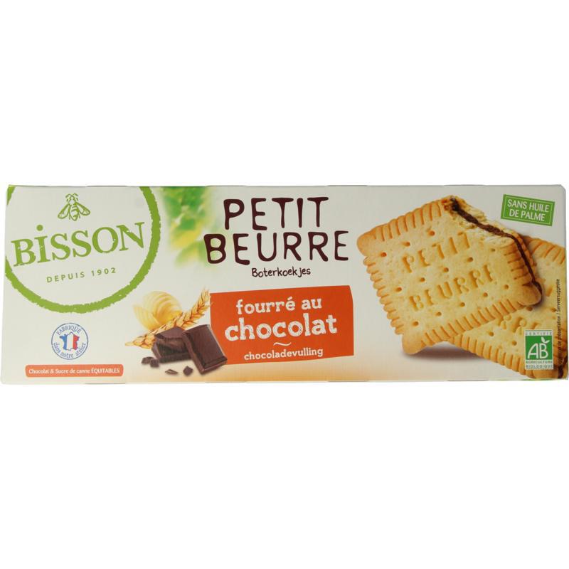 Petit beurre biscuit met chocolade bio