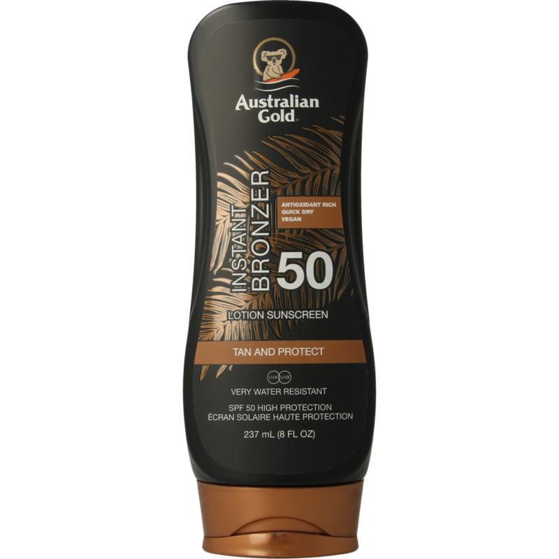 Lotion bronzer SPF50