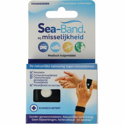 Sea Band Polsband volwassenen zwart