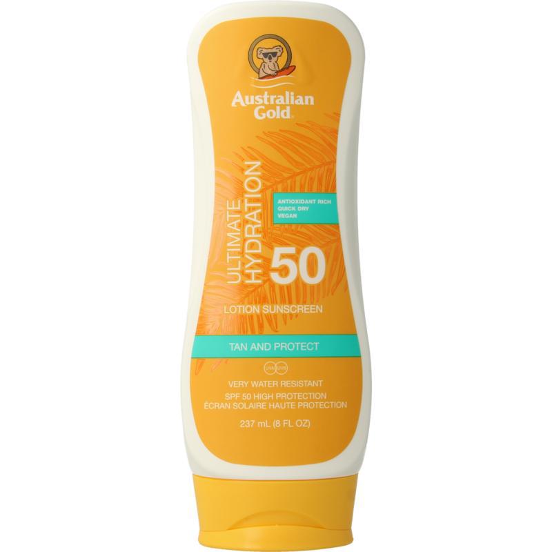 Lotion bronzer SPF50