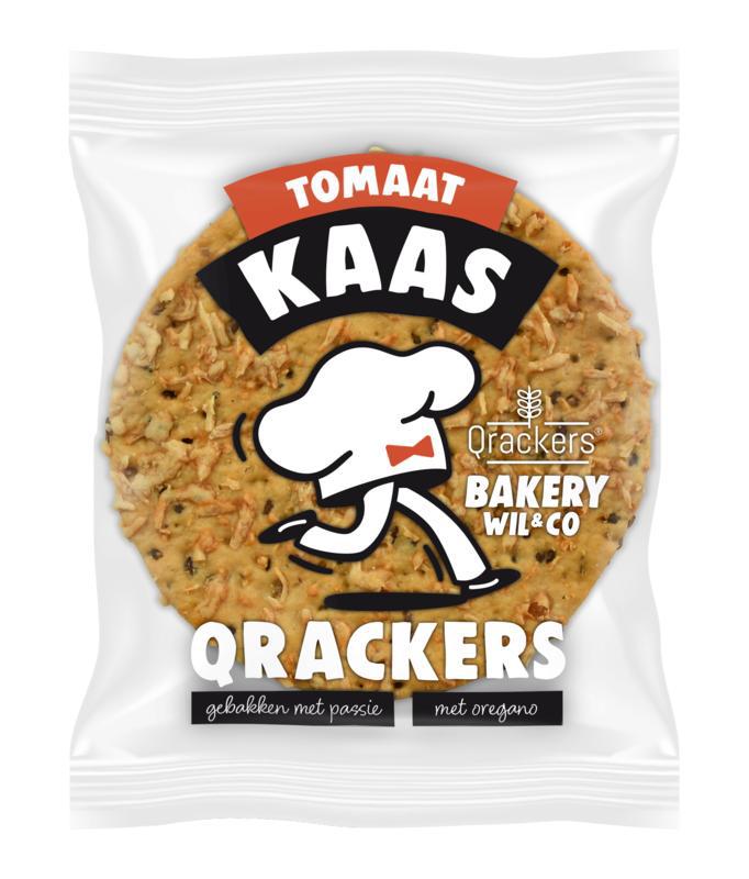 Qrackers crackers kaas tomaat 2st bio
