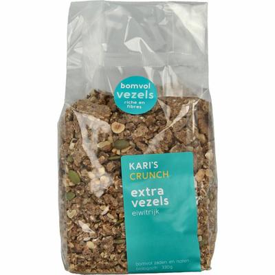 KARI'S CRUNCH granola extra vezels eiwitrijk 330 gram