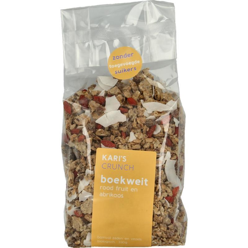 granola boekweit rood fruit en abrikoos 330 gram