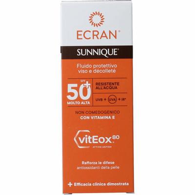 Ecran Sunique facial en decollete SPF50