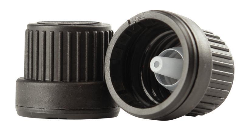 Druppelaar met garantiesluiting zwart