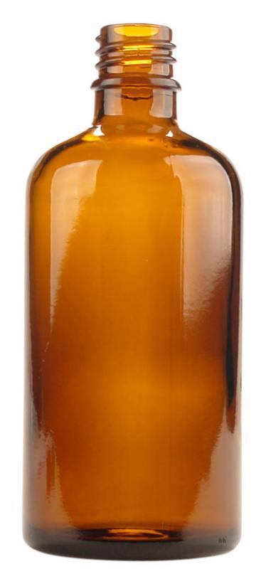 Flesje glas 100ml amber