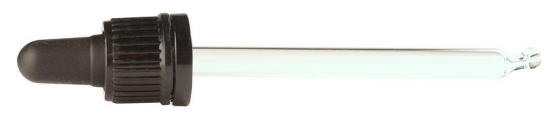 Pipet glas zwart 100ml