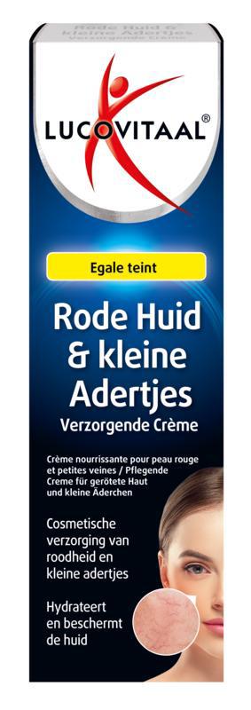 Rode huid en kleine adertjes creme