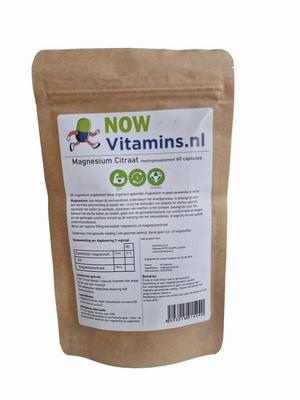 NOWVITAMINS.NL magnesium citraat 60ca