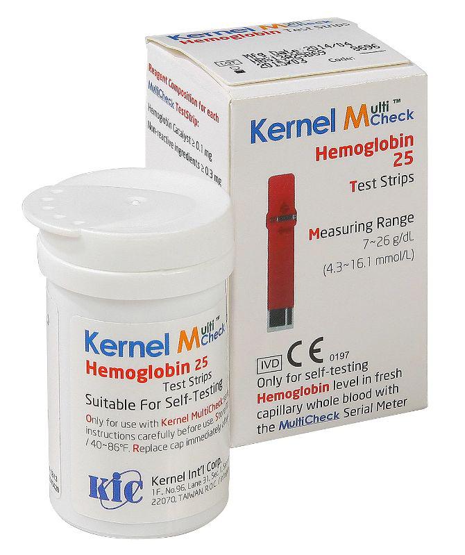 Multicheck hemoglobine teststrips
