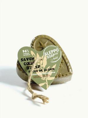 Aleppo Soap Co Savon d'Alep hart fleur de jasmin met touw