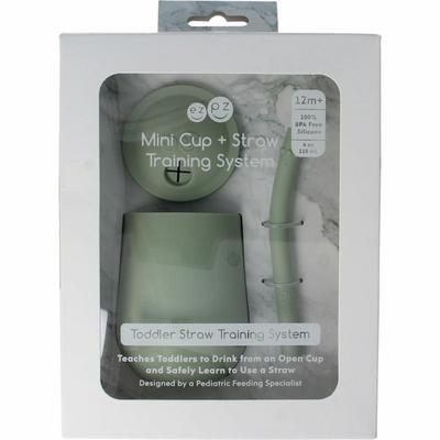 Ezpz Mini cup met rietje training system sage