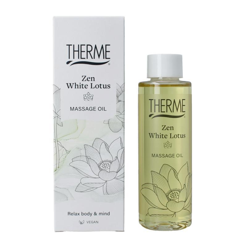 Zen white lotus massage oil