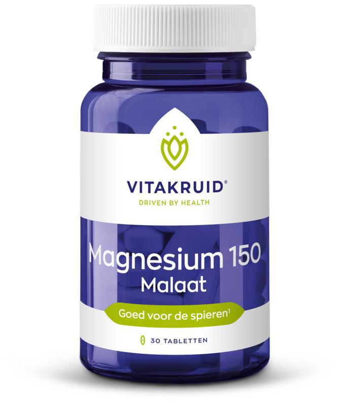 Vitakruid Magnesium 150 malaat met vitamine B6 (P-5-P)