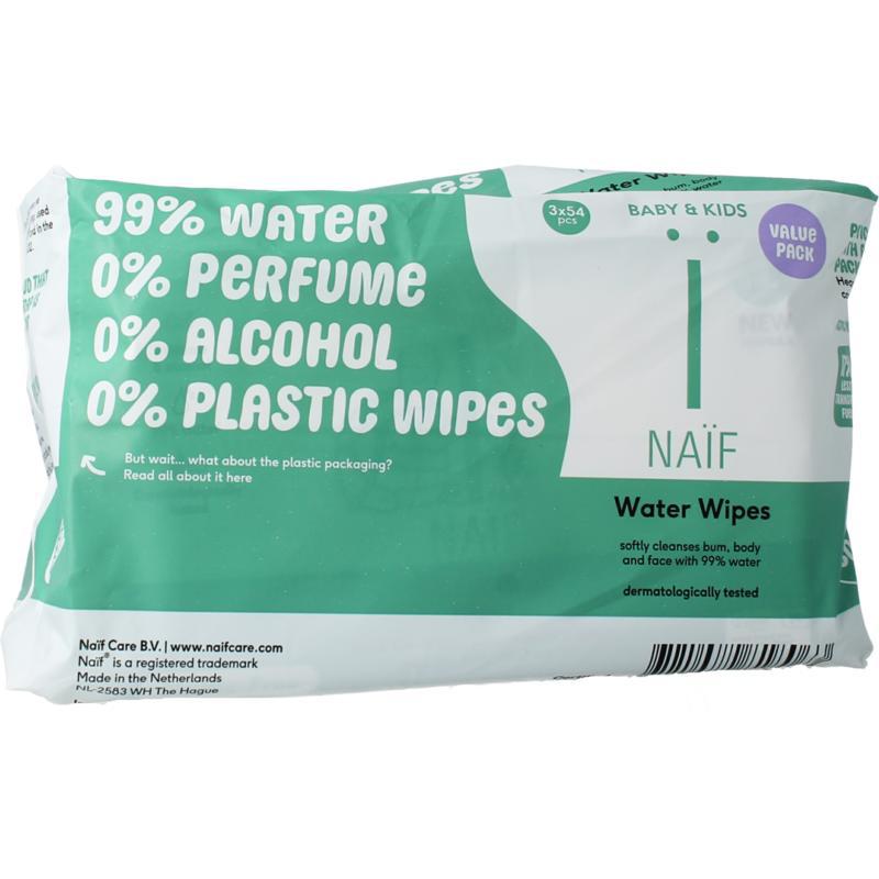 Baby water wipes 3-pack