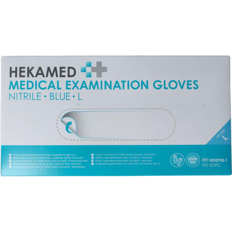 Hekamed handschoen soft nitril L